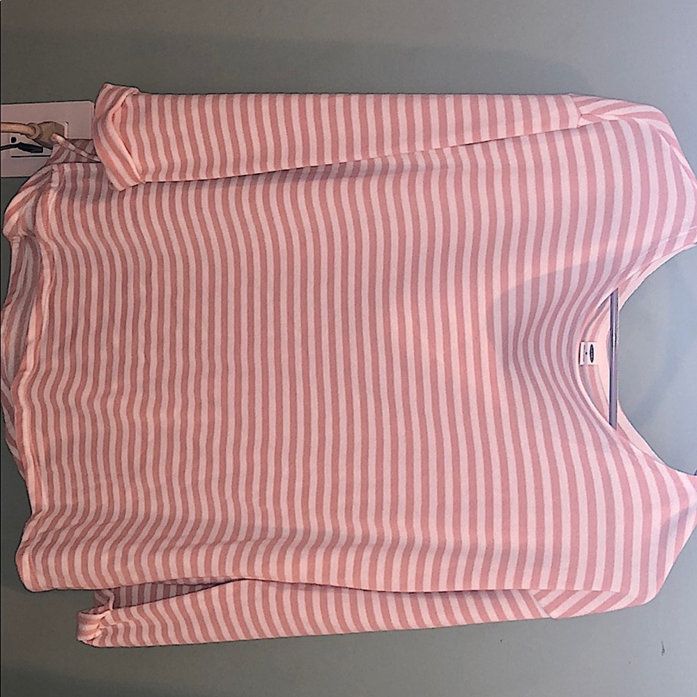ON Pink and White striped sweater size M